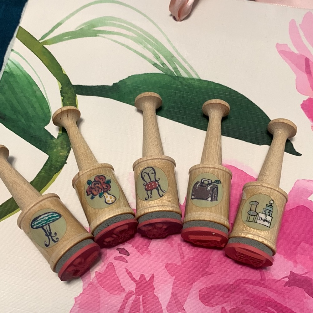 Set of 5 rubber stamps - Picture 9 of 9